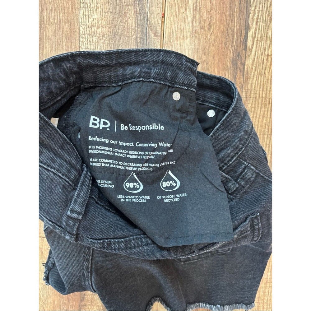 bp Black Frayed Hem Denim Shorts - Women's - Picture 5 of 5